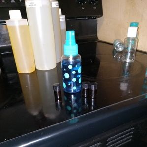 Oil based lotions, colognes, perfumes and oil samples